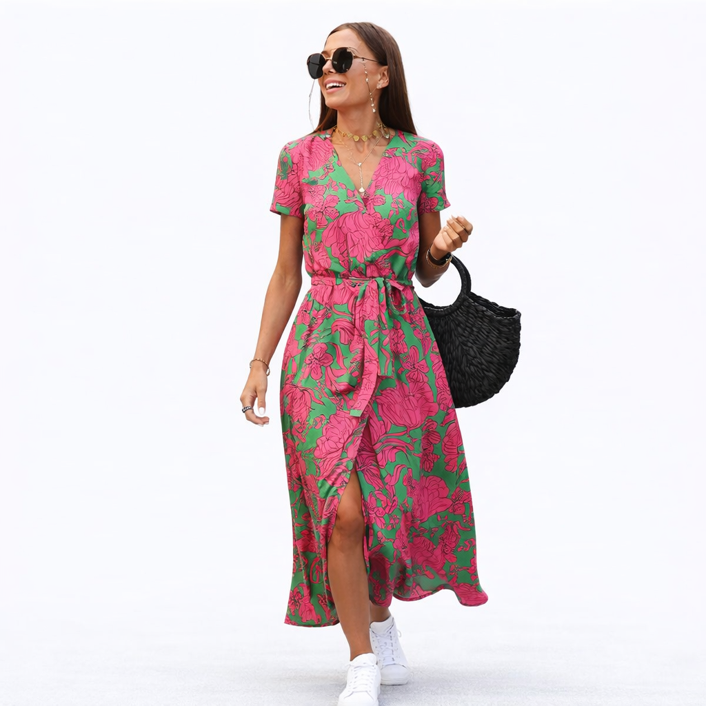 Stella Women's Summer Dress - Airy Dress in Breathable Material and Simple Elegant Cut