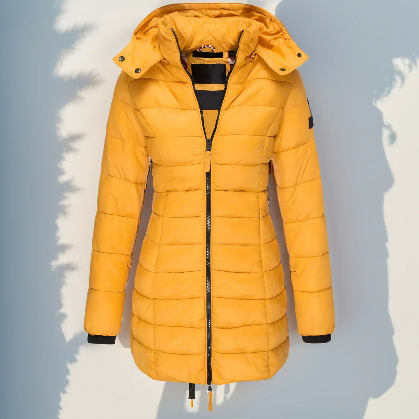 Eva long quilted jacket - Warm, lightweight and water-repellent