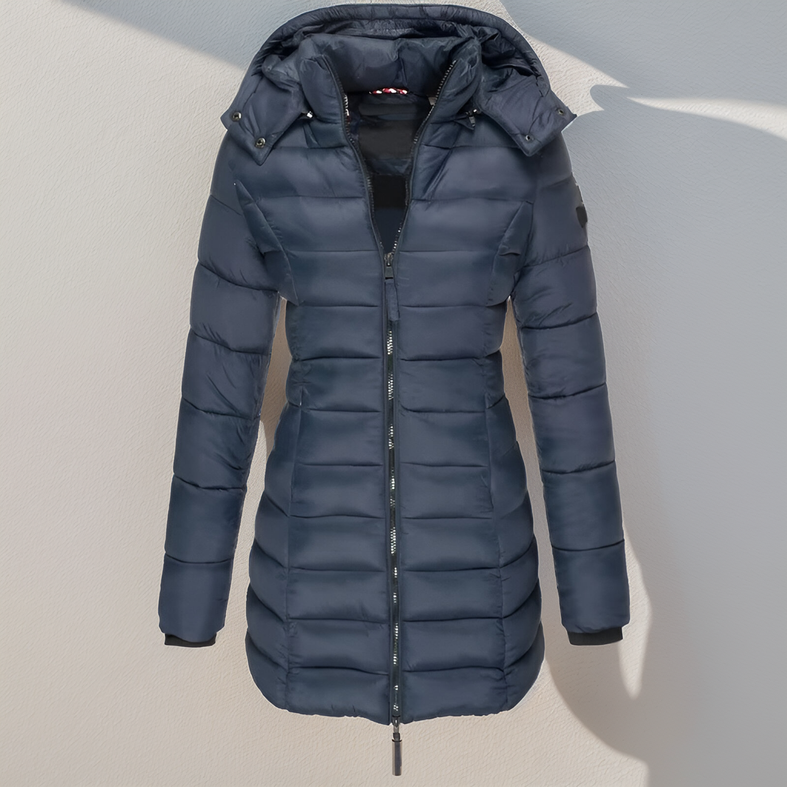 Eva long quilted jacket - Warm, lightweight and water-repellent