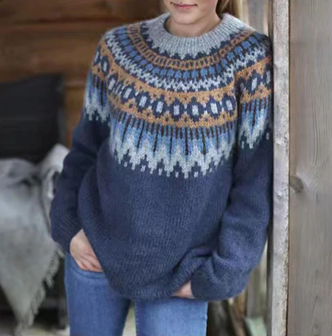 Women's Nordic Knitted Sweater
