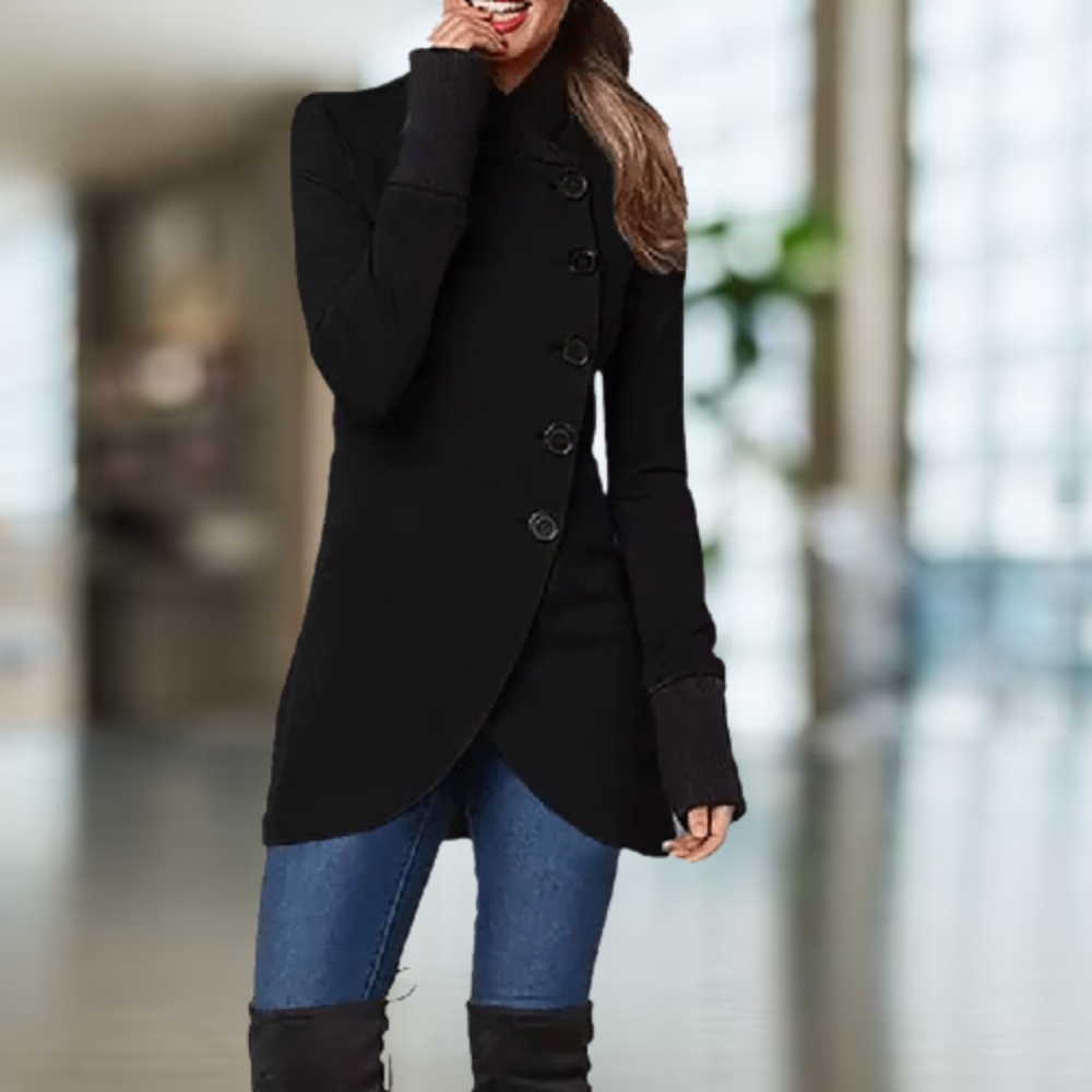 Cindi - Asymmetric coat comfort winter