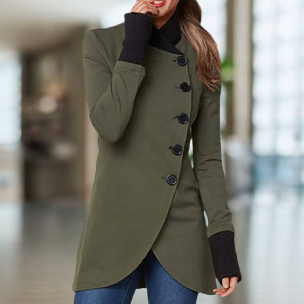 Cindi - Asymmetric coat comfort winter