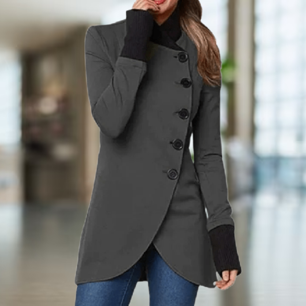 Cindi - Asymmetric coat comfort winter