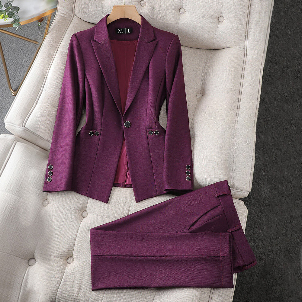 Tailored Luxury Power Suit Set – Elegant Blazer & Matching Pants