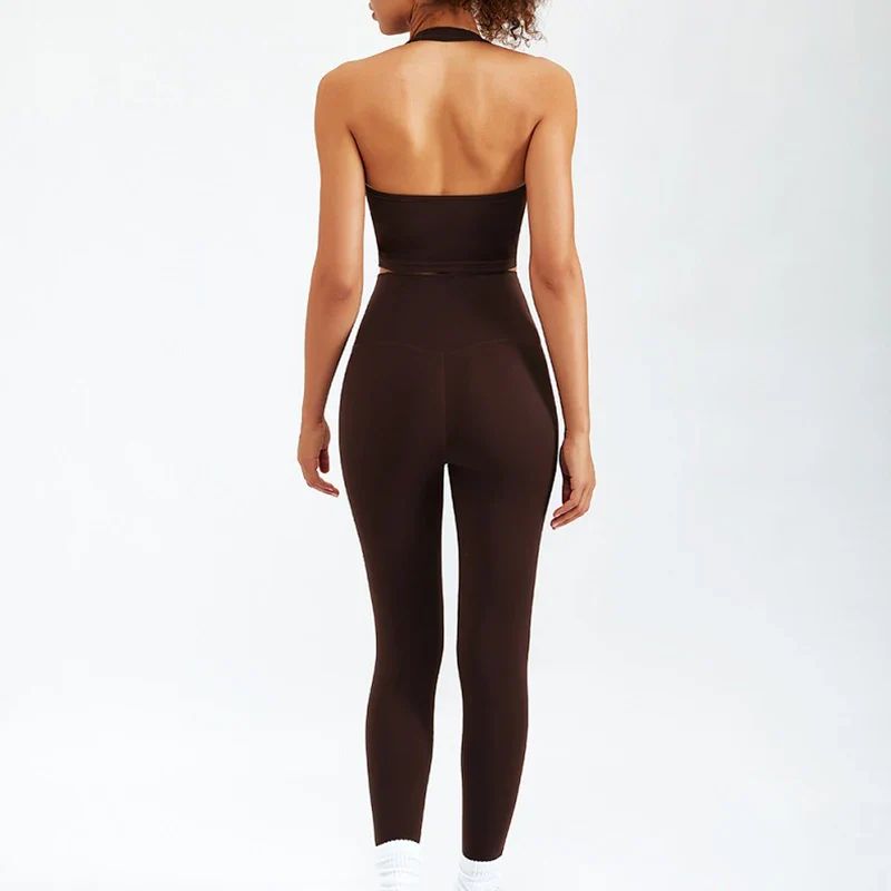 Women’s High-Waist Yoga Set – 3-Piece Activewear Outfit with Compression Fit