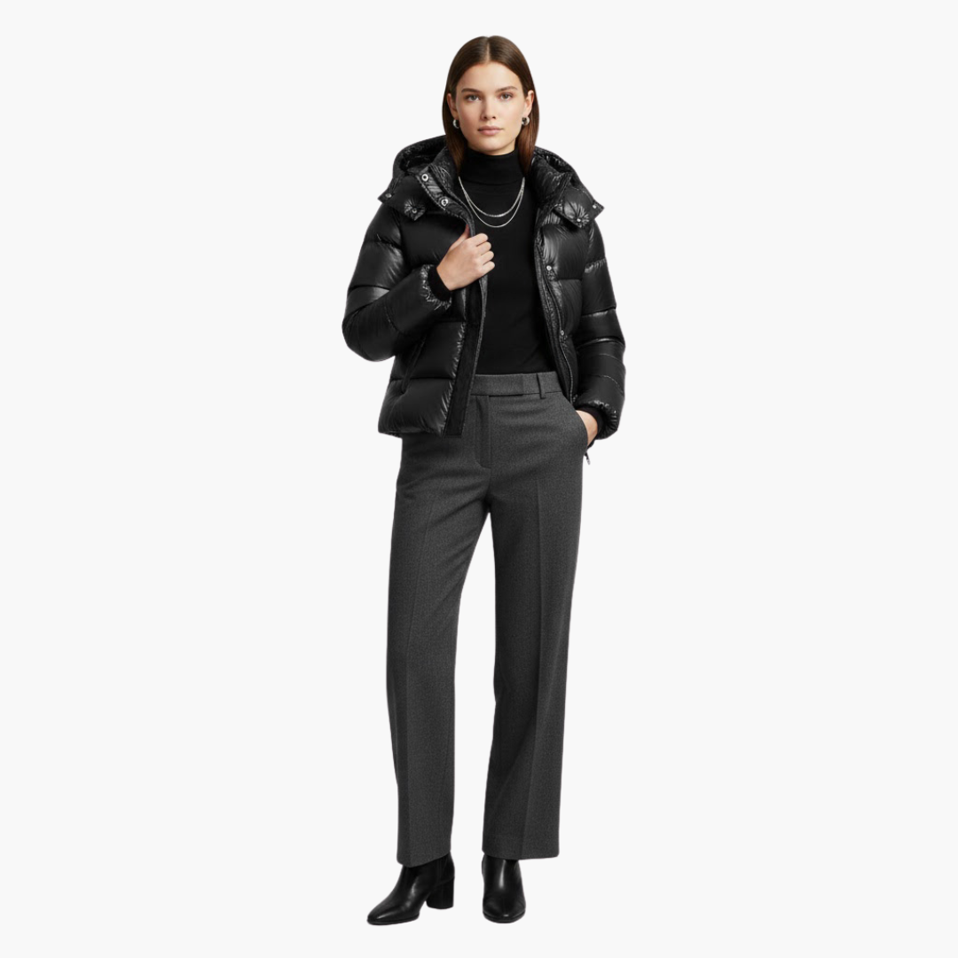 Hooded Puffer Jacket for Women