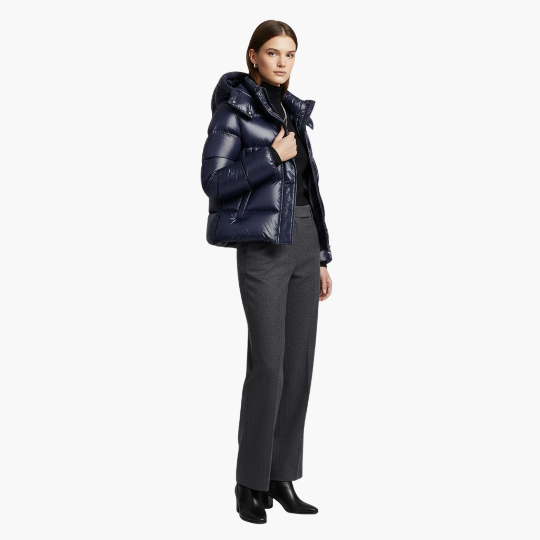 Hooded Puffer Jacket for Women