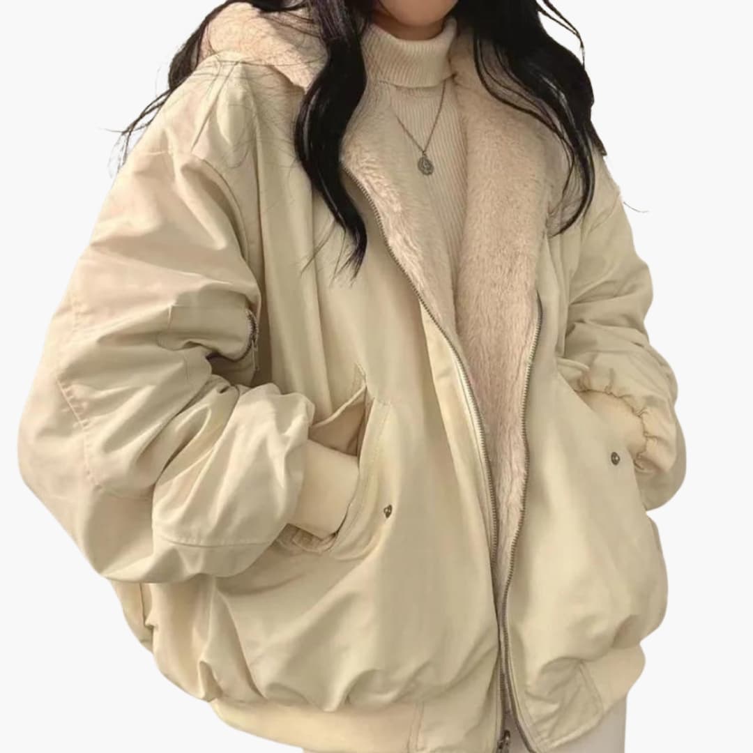 Oversized Bomber Jacket for Women