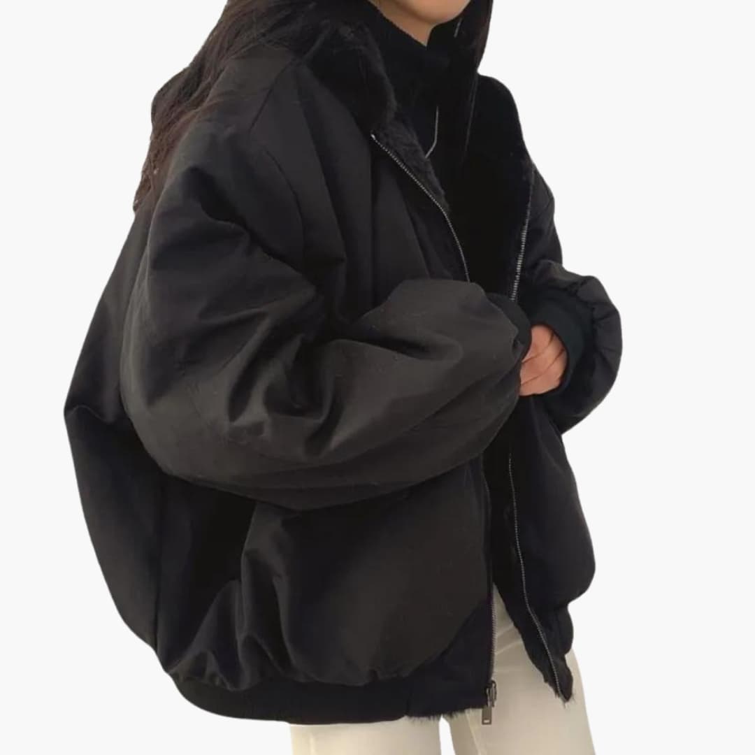 Oversized Bomber Jacket for Women