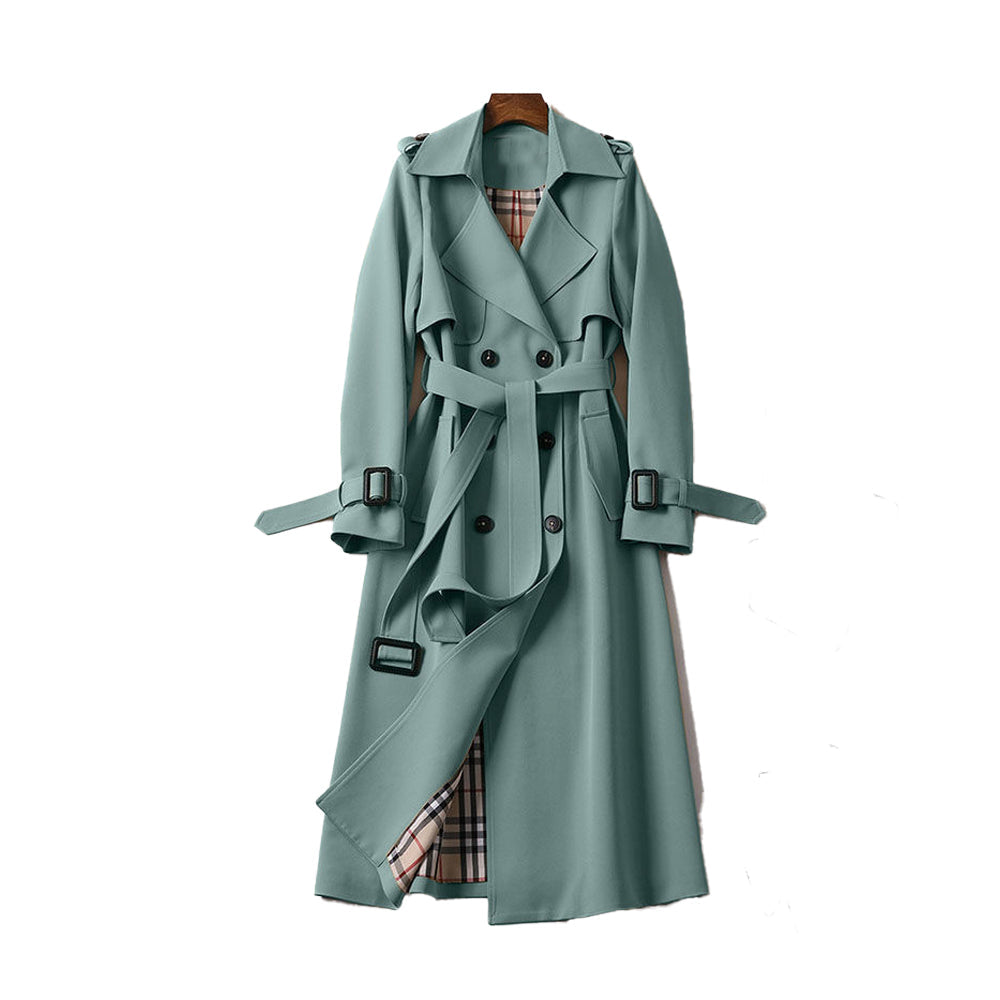 Victorina | Women’s Double-Breasted Belted Trench Coat