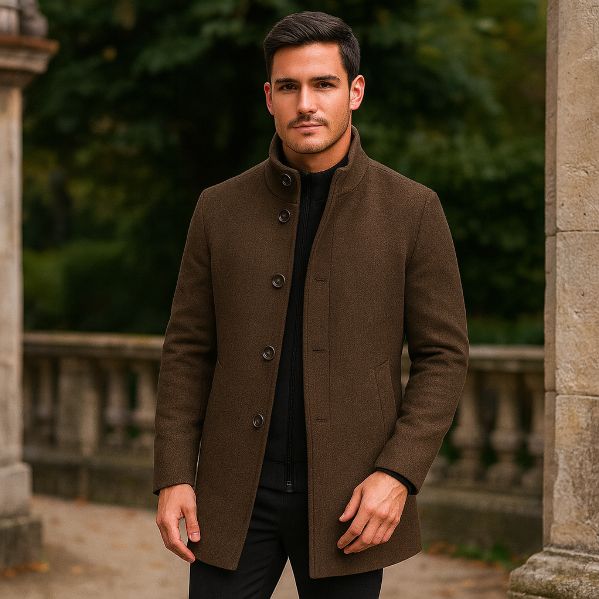 Vien | Men’s Wool Tailored Overcoat