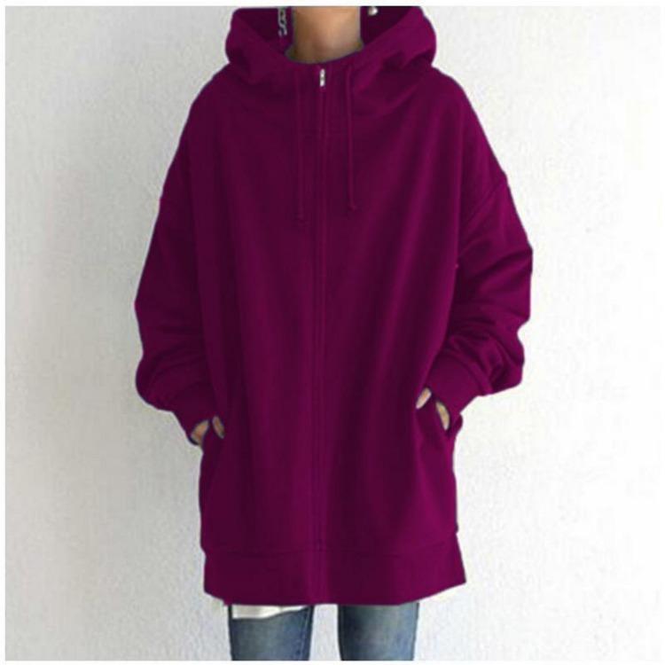 Hooded Zip Sweater for Women – Lightweight Casual Layer for Spring Wear