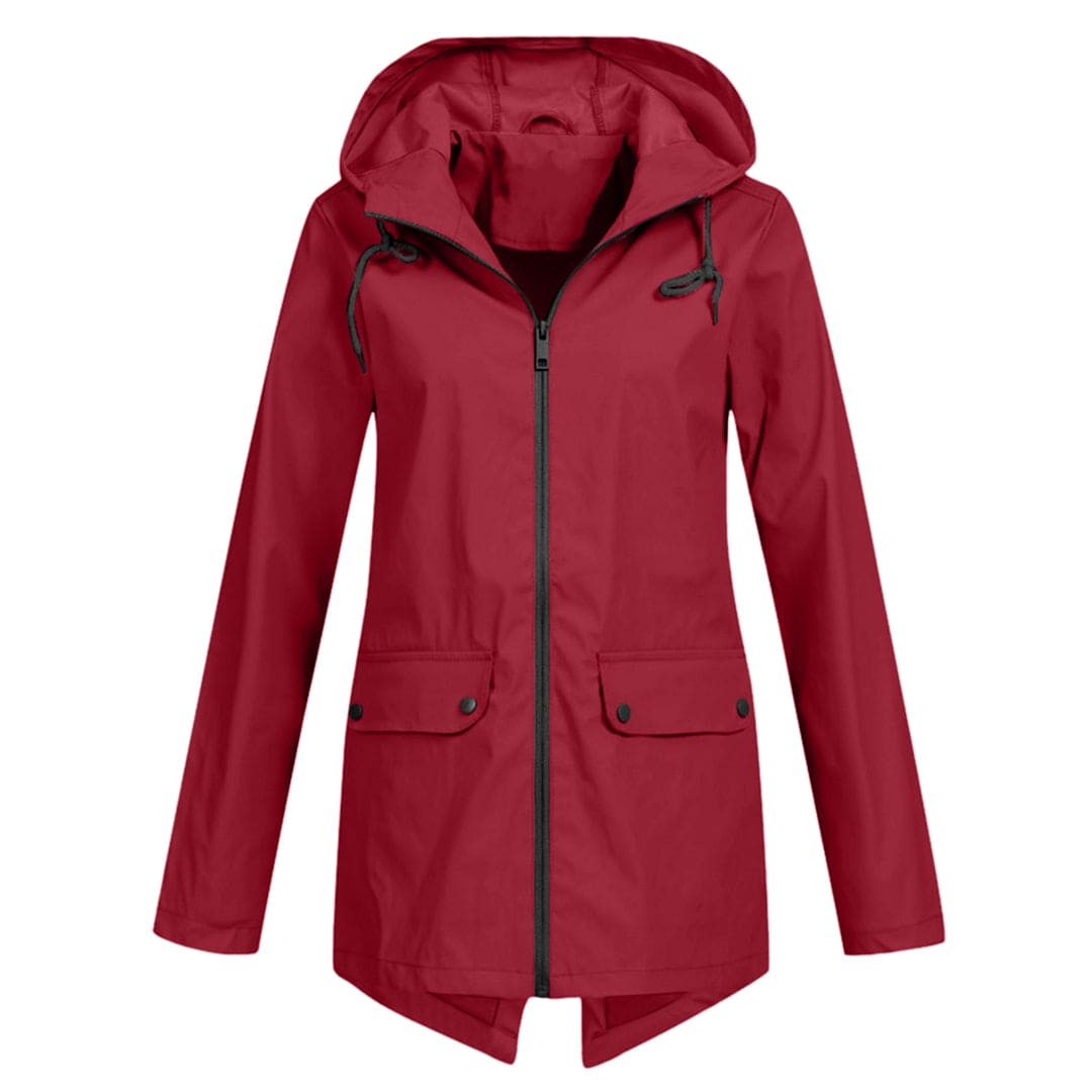 Women’s Waterproof Lightweight Windbreaker Jacket with Hood – All-Weather Rain Coat