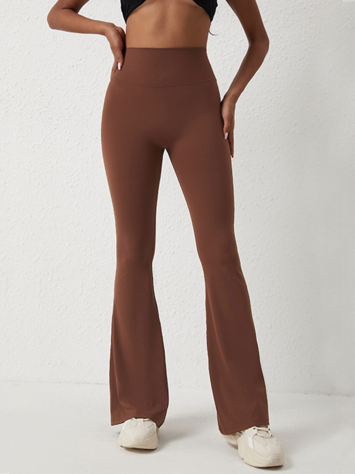 Women’s High-Waisted Flared Leggings – Stretch Bootcut Yoga Pants for a Sculpted Fit