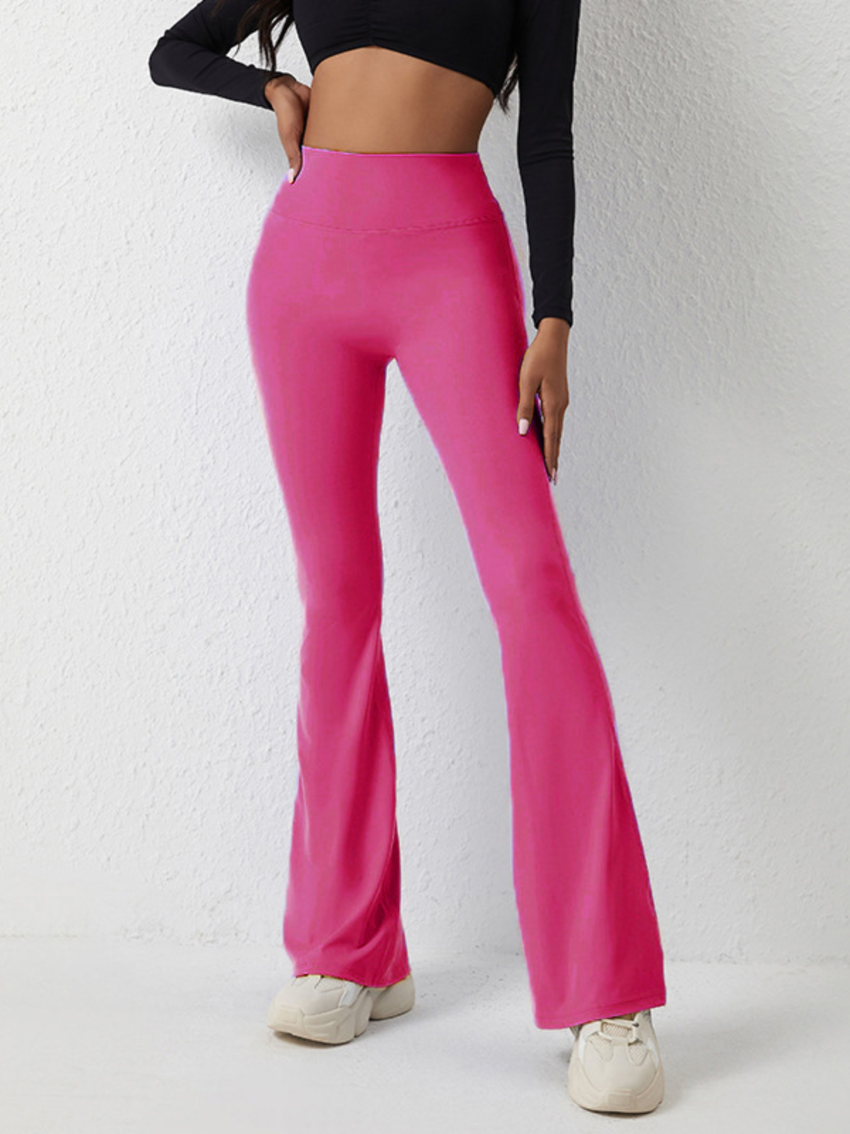 Women’s High-Waisted Flared Leggings – Stretch Bootcut Yoga Pants for a Sculpted Fit