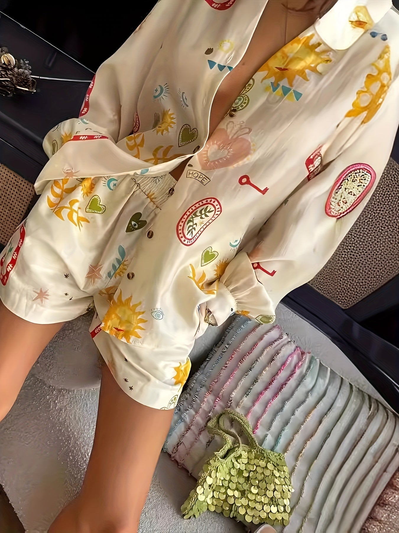 Colourful Printed Shirt Dress | Women’s Summer Look | Playful Summer Style