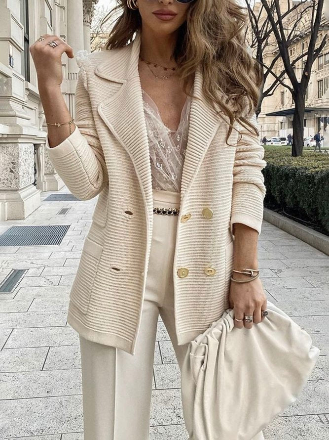 Greta - Beige Blazer for Women