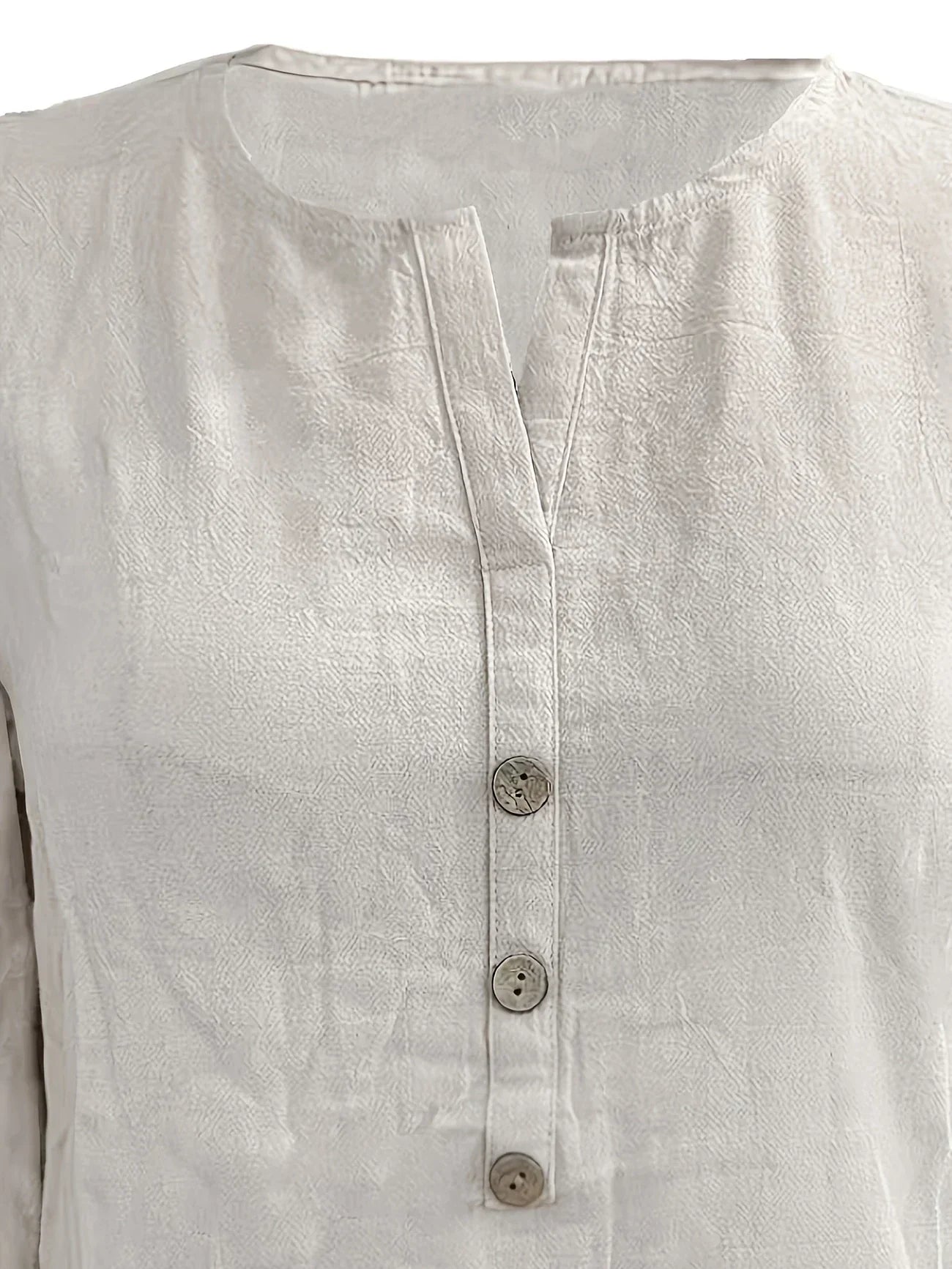 Luna - Casual Cotton and Linen Blouse