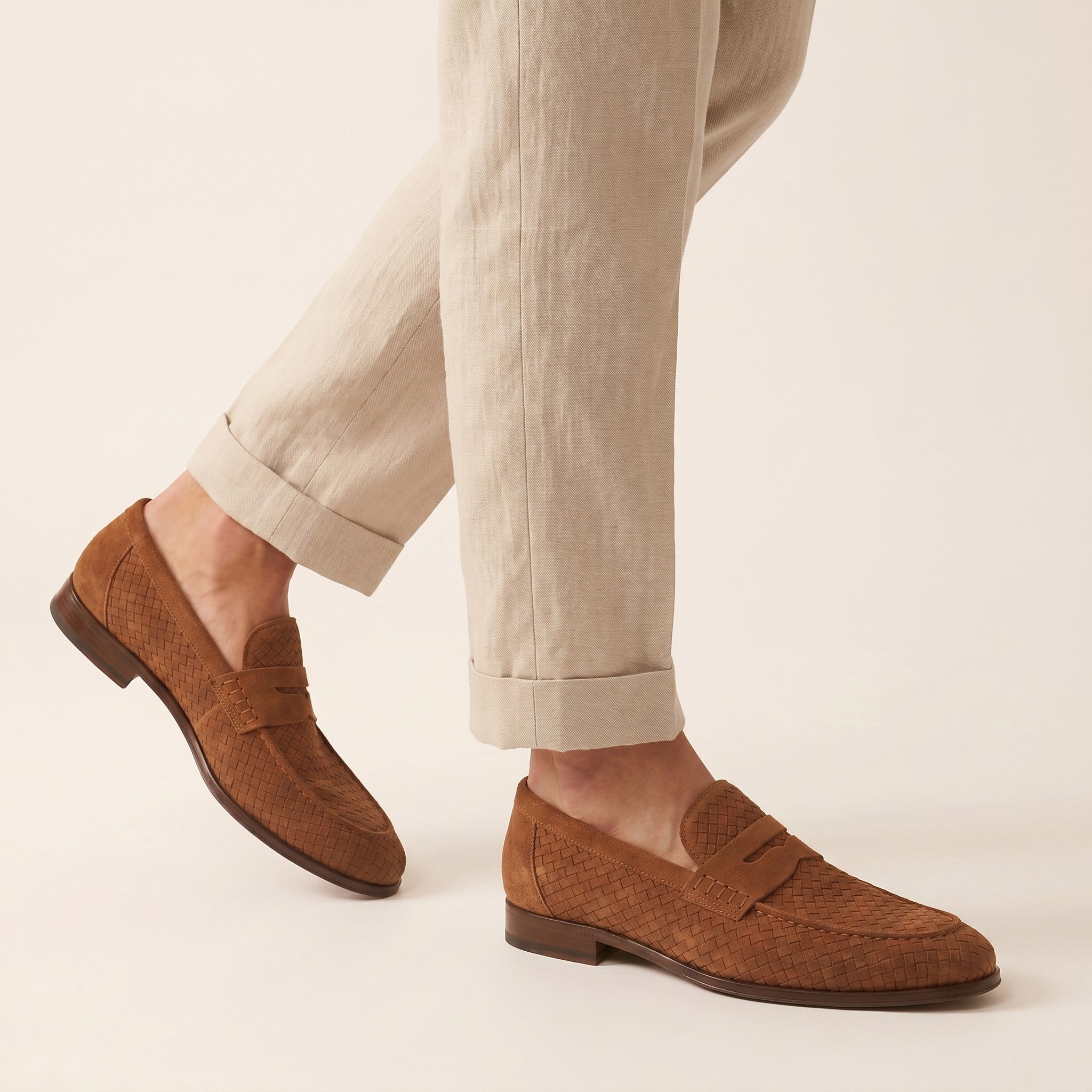 Emile | Men's Woven Leather Loafers - view 4