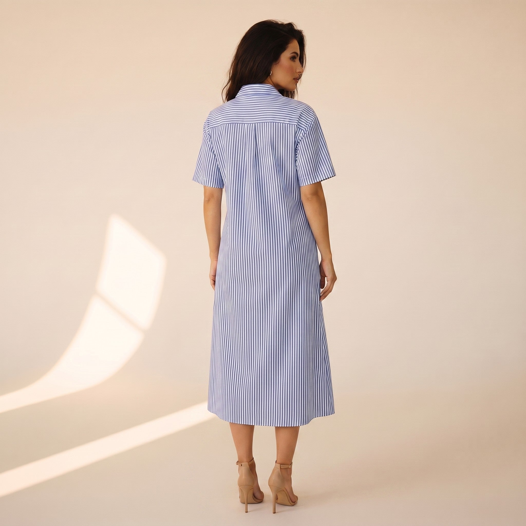 Cosima | Women's Poplin Shirt Dress - view 2
