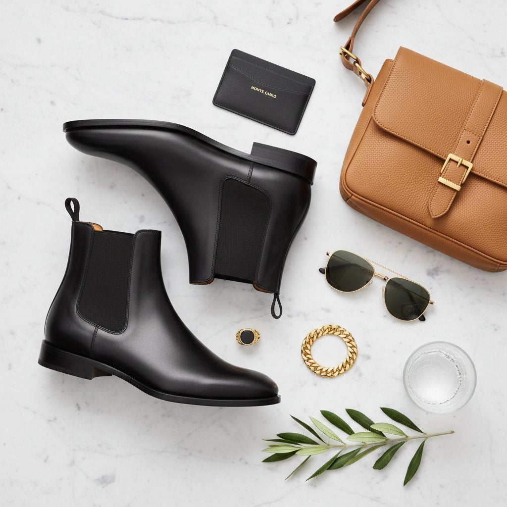 Calloway | Men's Leather Chelsea Ankle Boots - lifestyle 2
