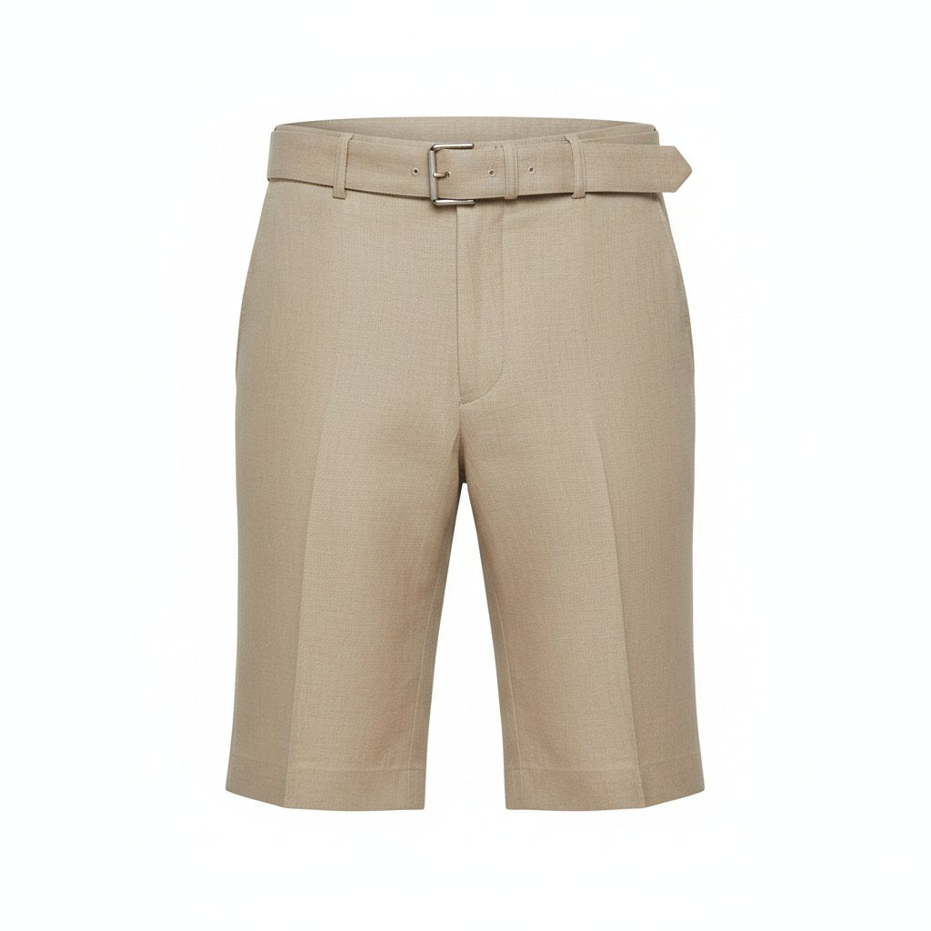 Holden | Men's Linen Tailored Summer Shorts - Beige