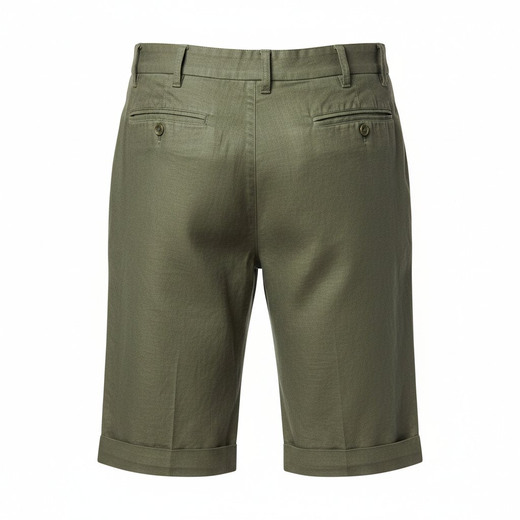 Holden | Men's Linen Tailored Summer Shorts - Olive