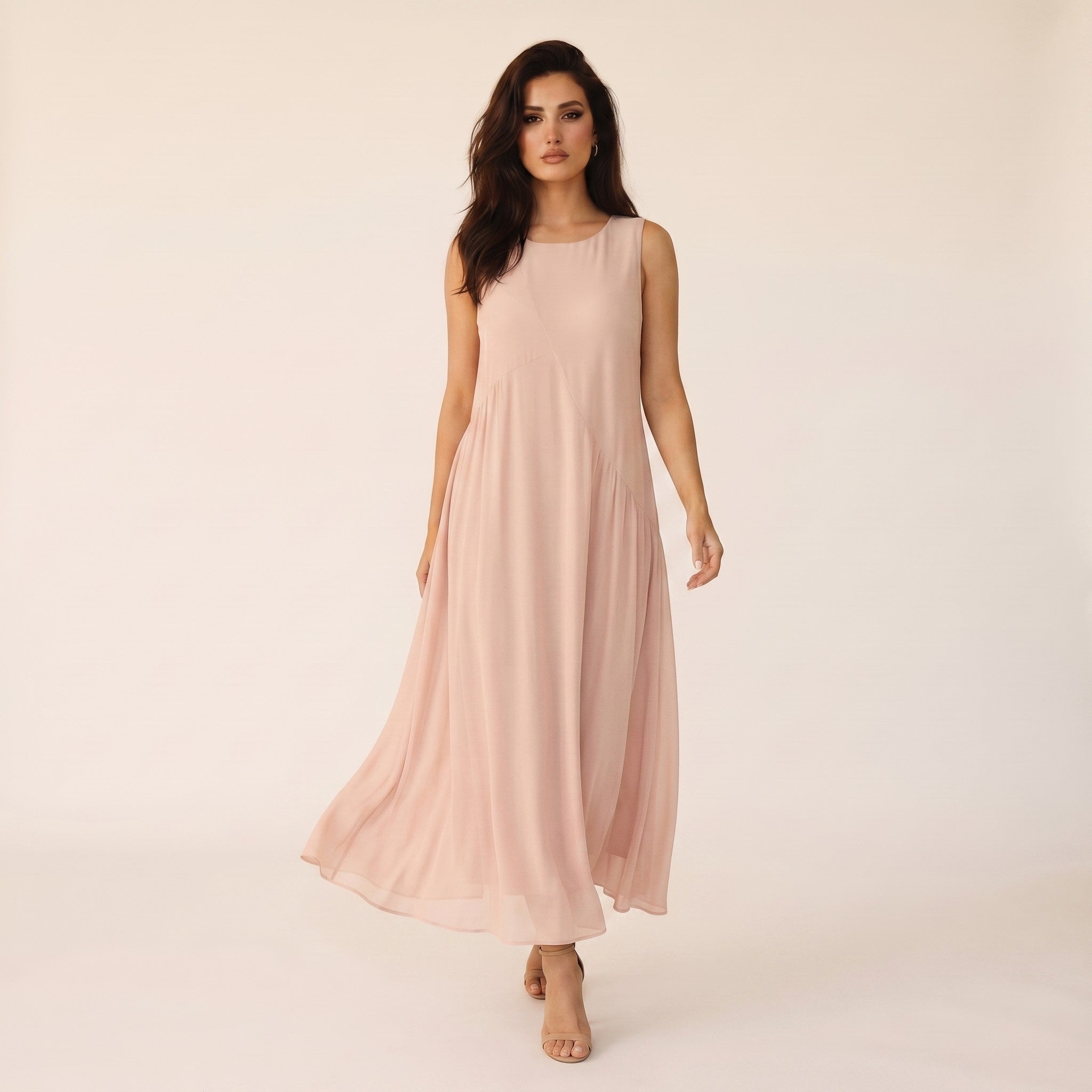 Solene | Women's Chiffon Maxi Dress - view 4