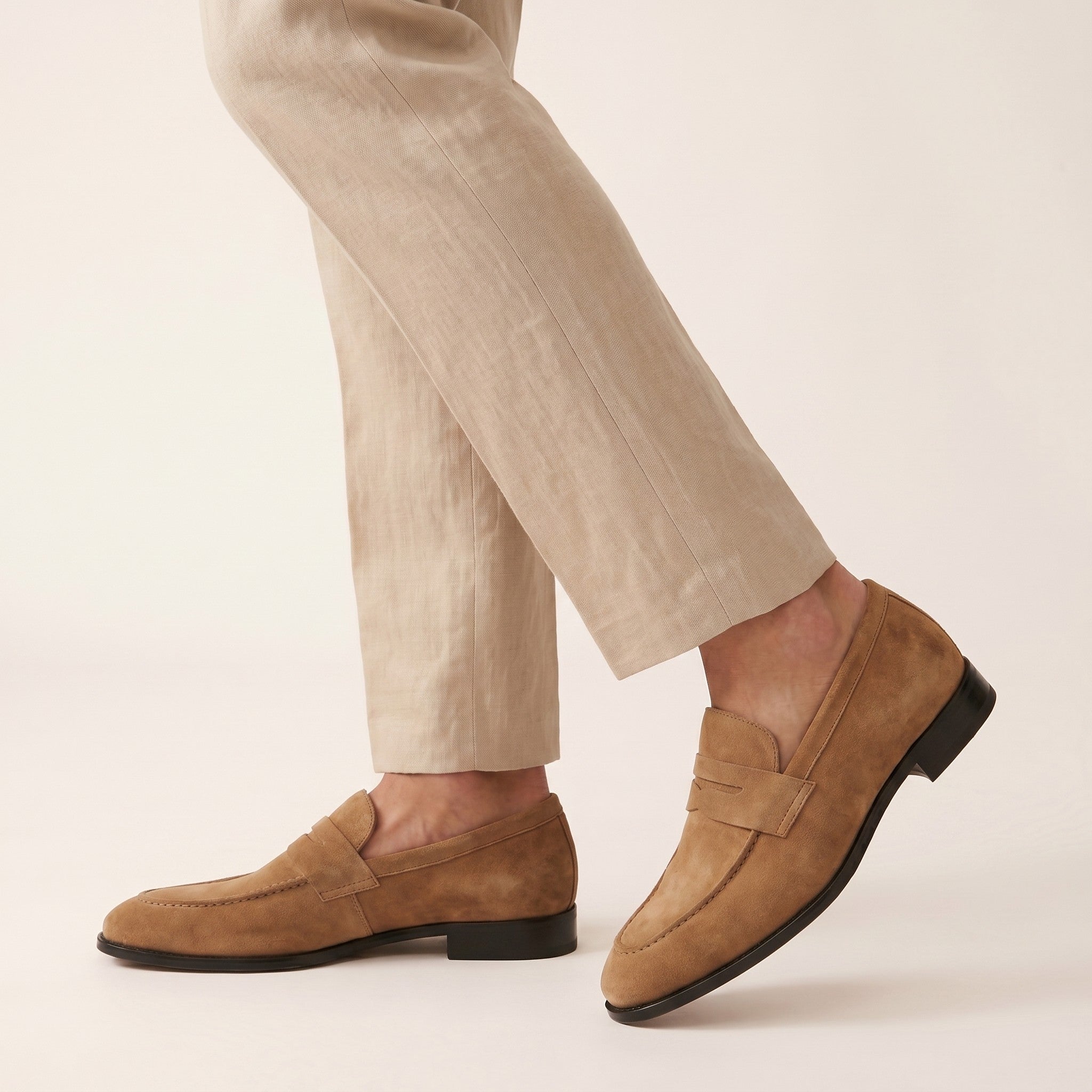 Aurelio | Men's Suede Penny Loafers - view 4