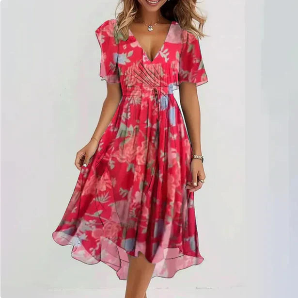 Annegret Women's Dress with Neckline - Elegant & Versatile Dress for Stylish Occasions