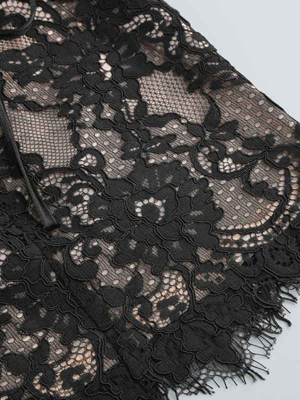 Elegant Lace Corset Mini Dress