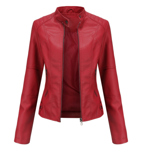 Fitted Biker Jacket for Women