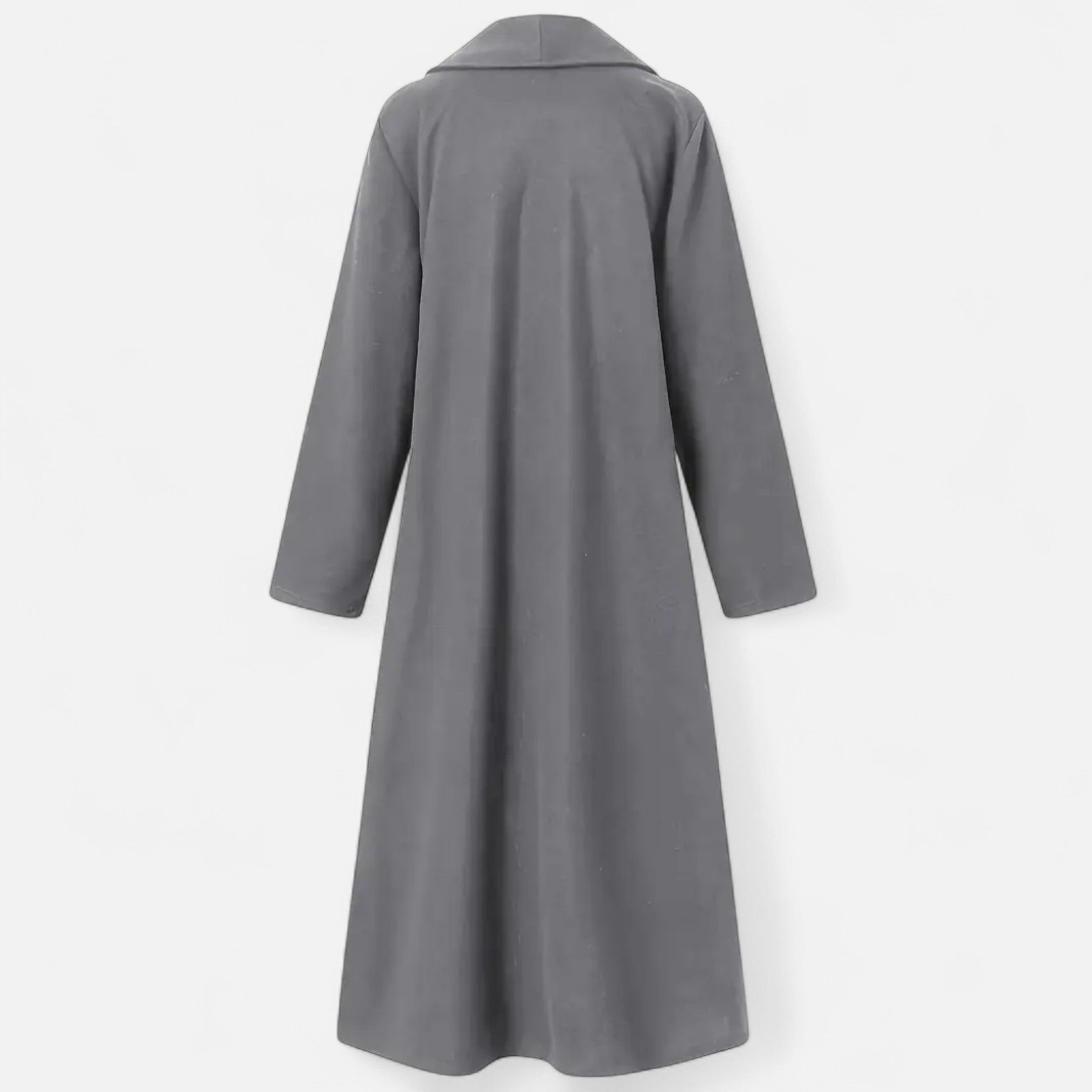 Women’s Long Plus-Size Trench Coat – Lightweight Elegant Lapel Jacket