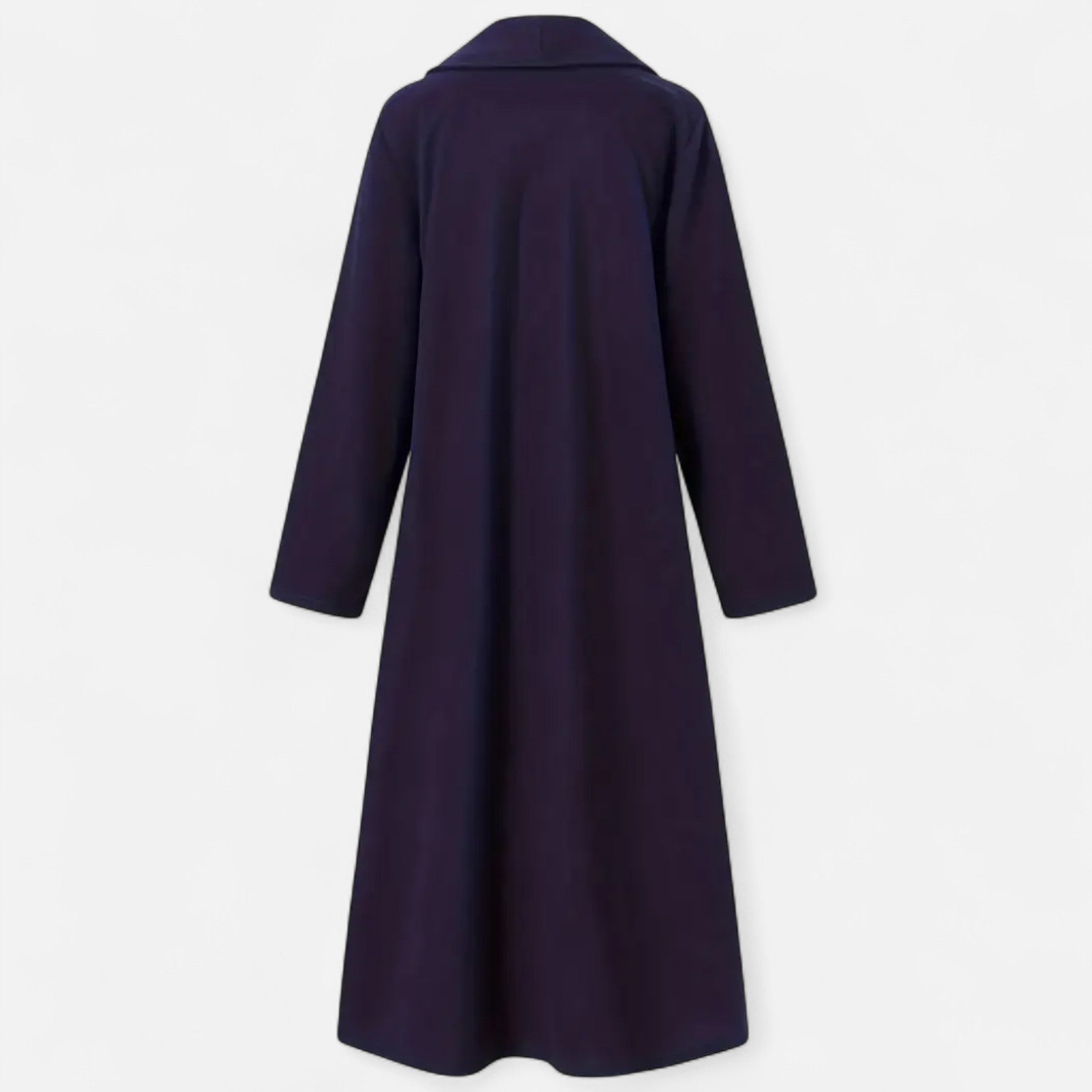Women’s Long Plus-Size Trench Coat – Lightweight Elegant Lapel Jacket