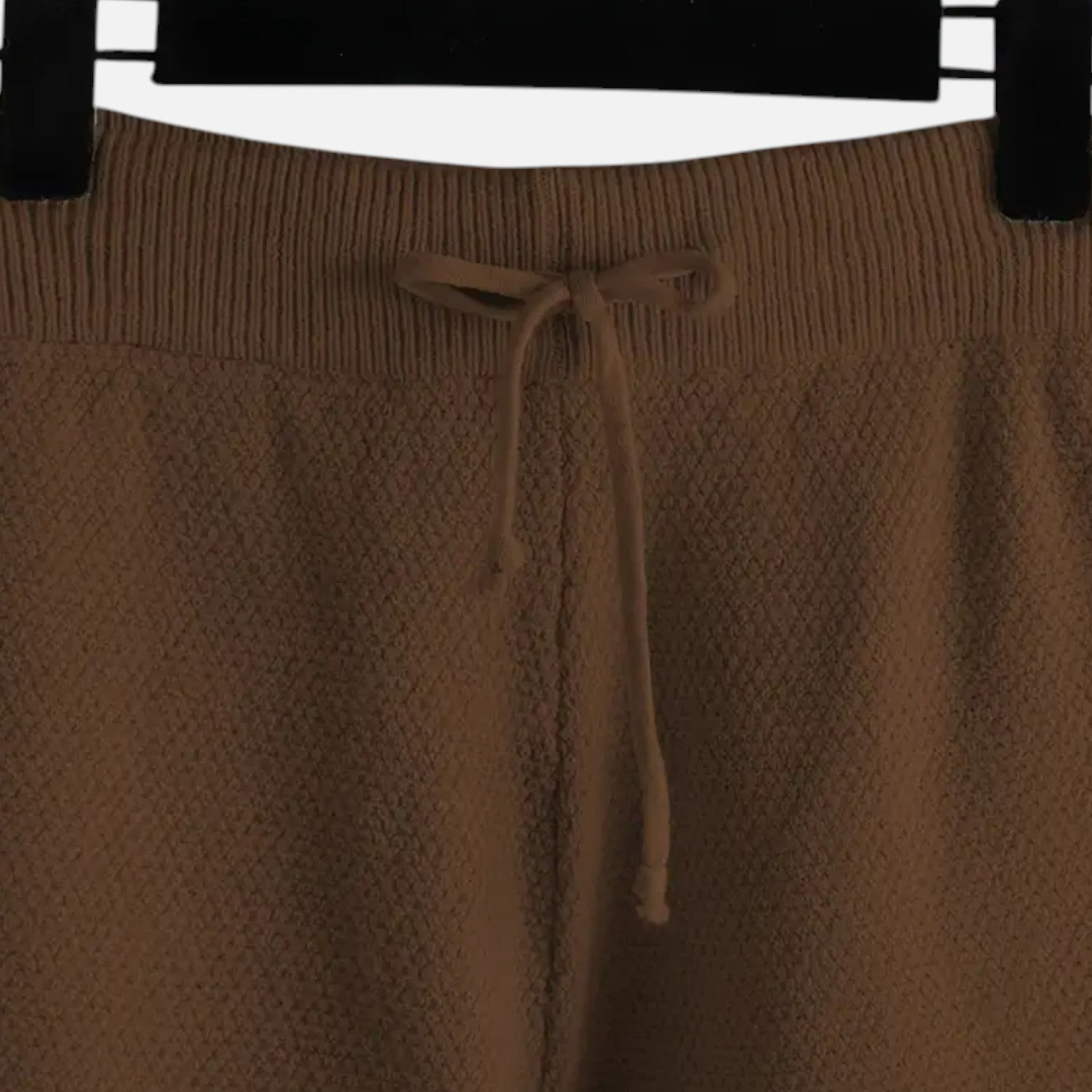 Women’s Knit Two-Piece Set – Soft Cozy Sweater & Wide-Leg Trousers