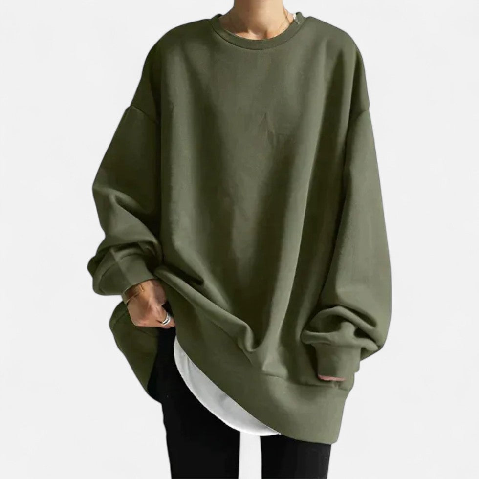 Oversized Crew Neck Sweater for Women