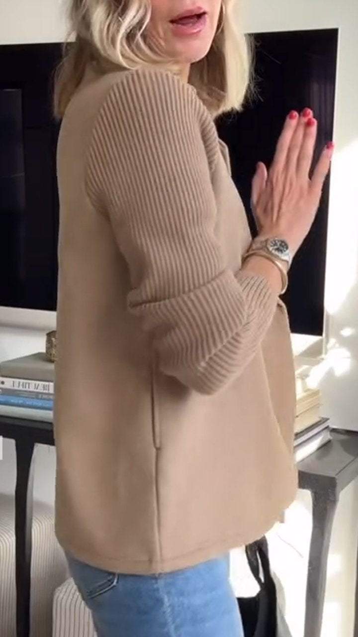 Double-Breasted Relaxed Fit Jacket for Women