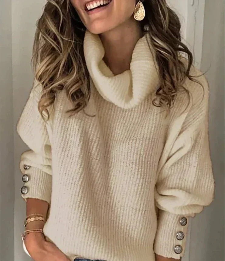 Lightweight women's turtleneck sweater