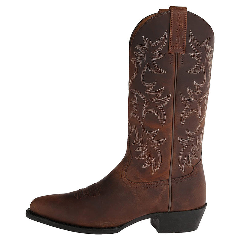 Carlo | Men’s Mid-Calf Leather Cowboy Boots