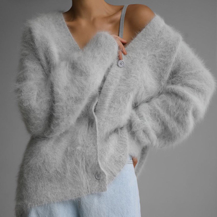 Women's Button-Front Knit Cardigan