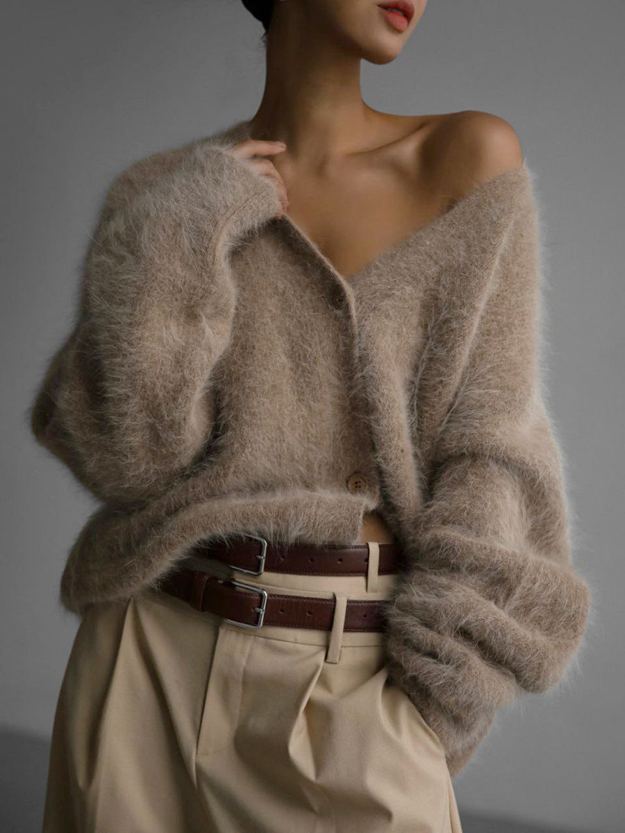 Women's Button-Front Knit Cardigan