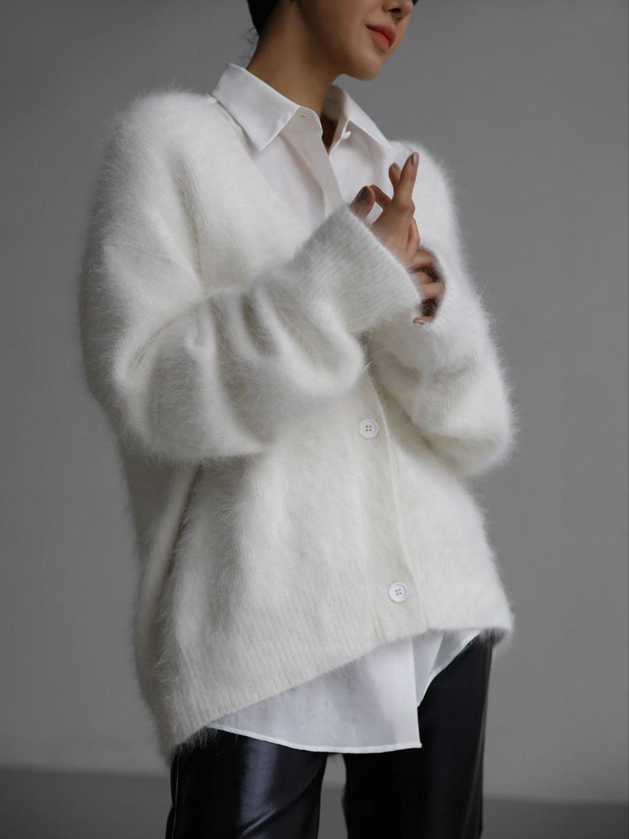 Women's Button-Front Knit Cardigan