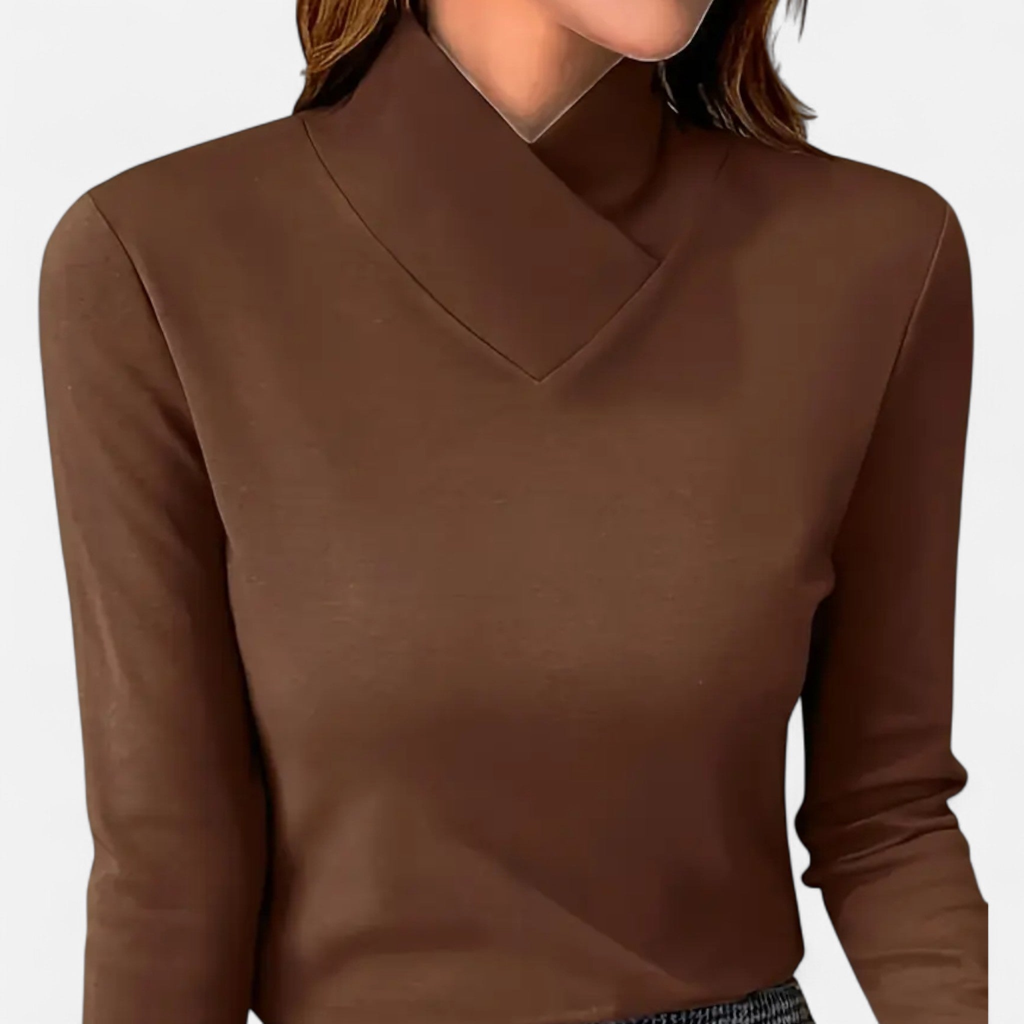 Women's Fitted Mock Neck Top
