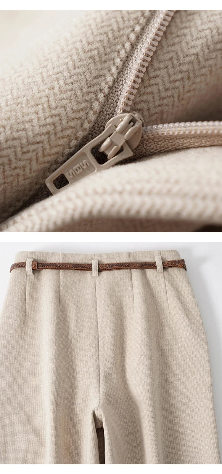 Women's High-Waisted Wide Leg Pleated Dress Pants