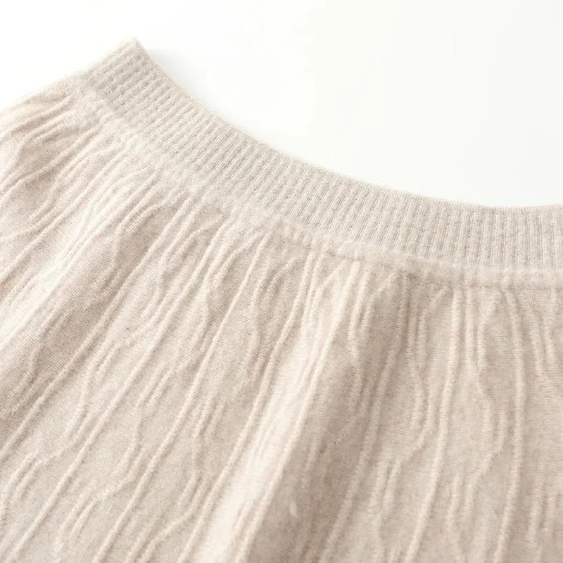 Women's Knit A-Line Midi Skirt
