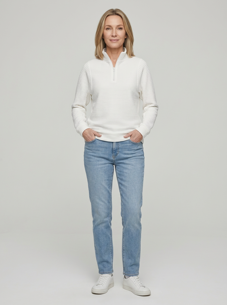 Women's Quarter Zip Pullover Sweater
