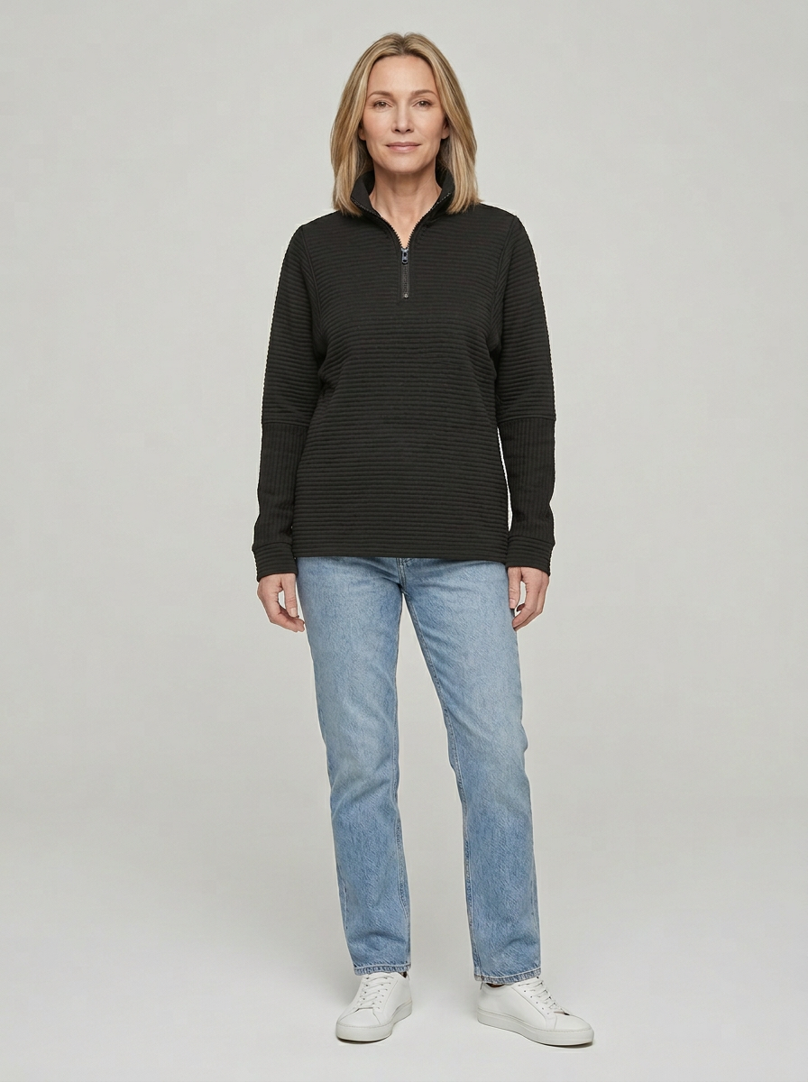 Women's Quarter Zip Pullover Sweater