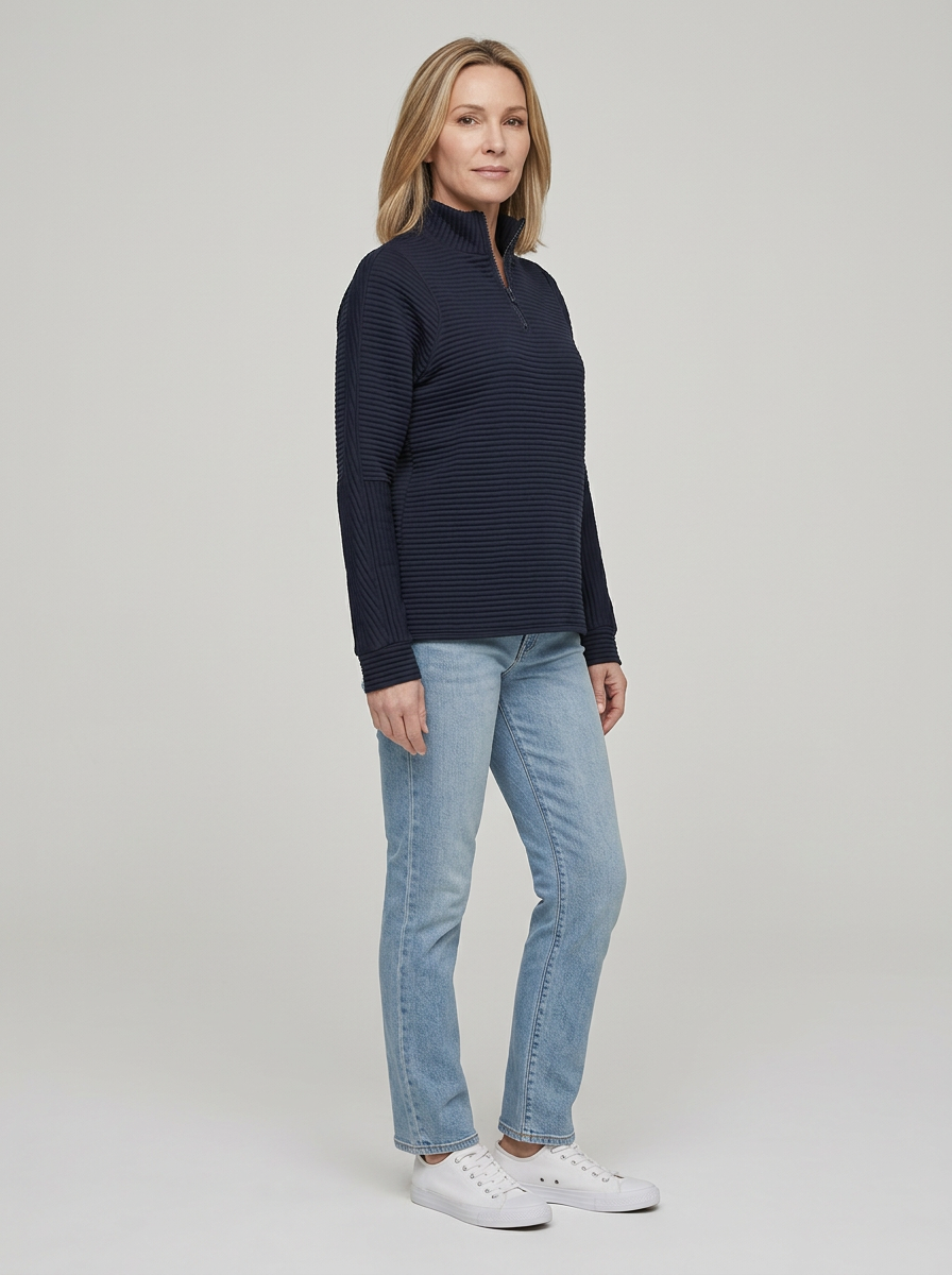 Women's Quarter Zip Pullover Sweater