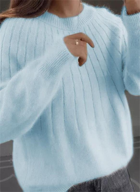 Women's Ribbed Crewneck Sweater
