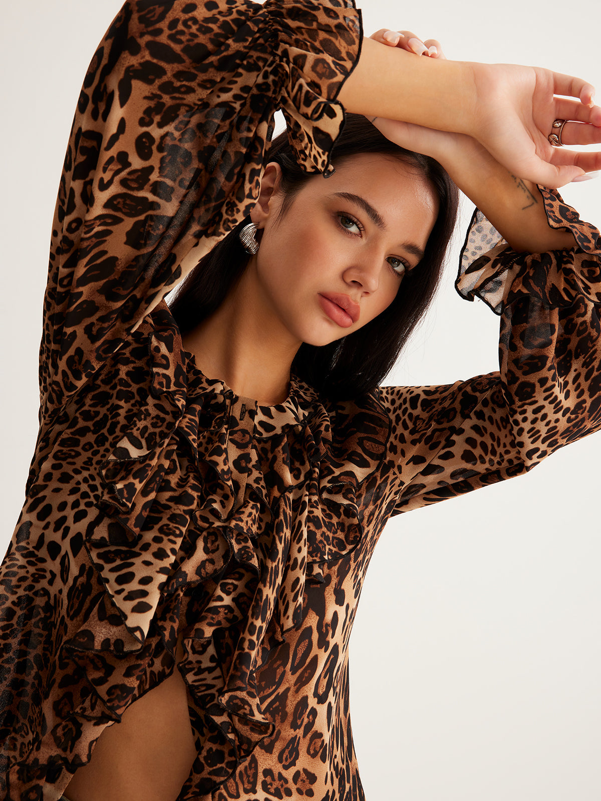 Women's Ruffle Long-Sleeve Blouse